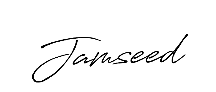 Make a beautiful signature design for name Jamseed. With this signature (Antro_Vectra_Bolder) style, you can create a handwritten signature for free. Jamseed signature style 7 images and pictures png