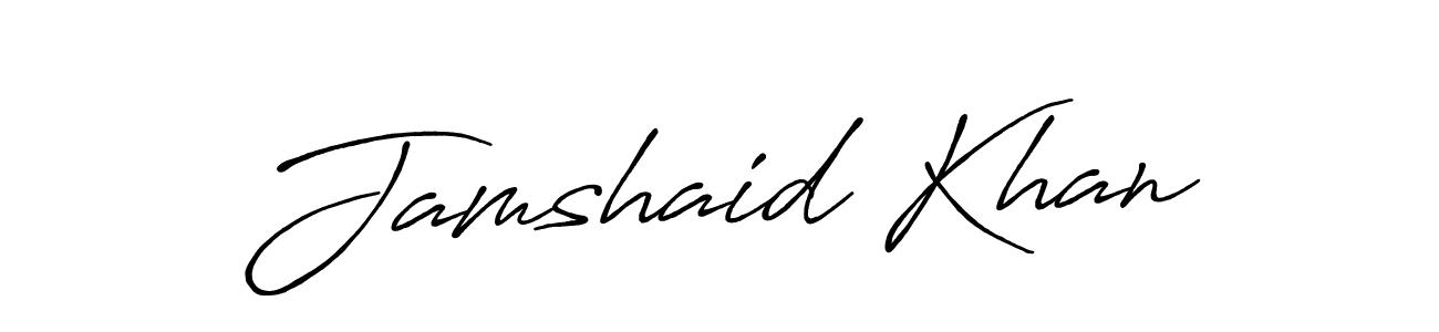 Also we have Jamshaid Khan name is the best signature style. Create professional handwritten signature collection using Antro_Vectra_Bolder autograph style. Jamshaid Khan signature style 7 images and pictures png