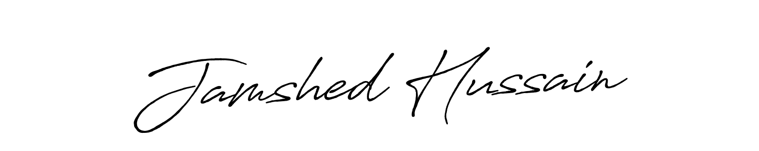 Use a signature maker to create a handwritten signature online. With this signature software, you can design (Antro_Vectra_Bolder) your own signature for name Jamshed Hussain. Jamshed Hussain signature style 7 images and pictures png