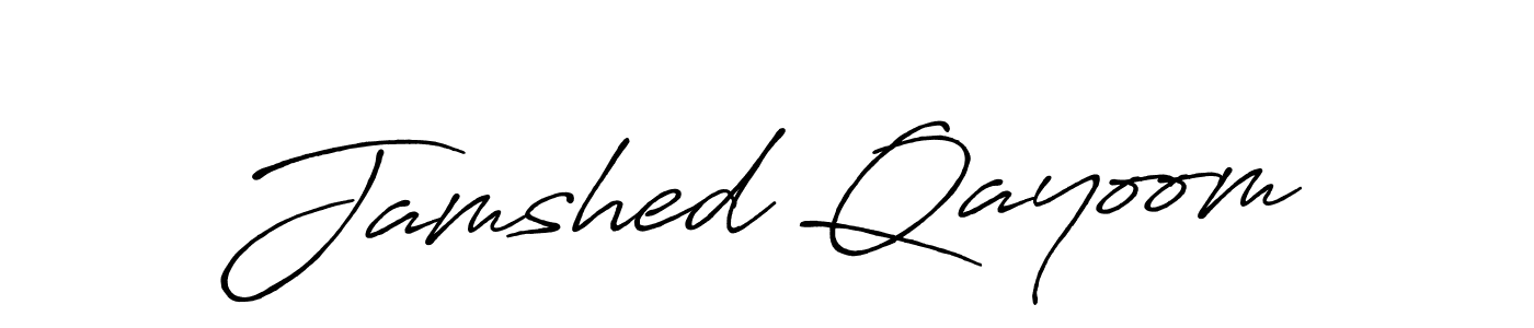 You should practise on your own different ways (Antro_Vectra_Bolder) to write your name (Jamshed Qayoom) in signature. don't let someone else do it for you. Jamshed Qayoom signature style 7 images and pictures png