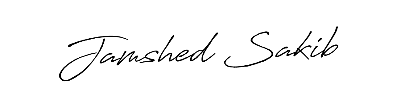 Make a beautiful signature design for name Jamshed Sakib. With this signature (Antro_Vectra_Bolder) style, you can create a handwritten signature for free. Jamshed Sakib signature style 7 images and pictures png