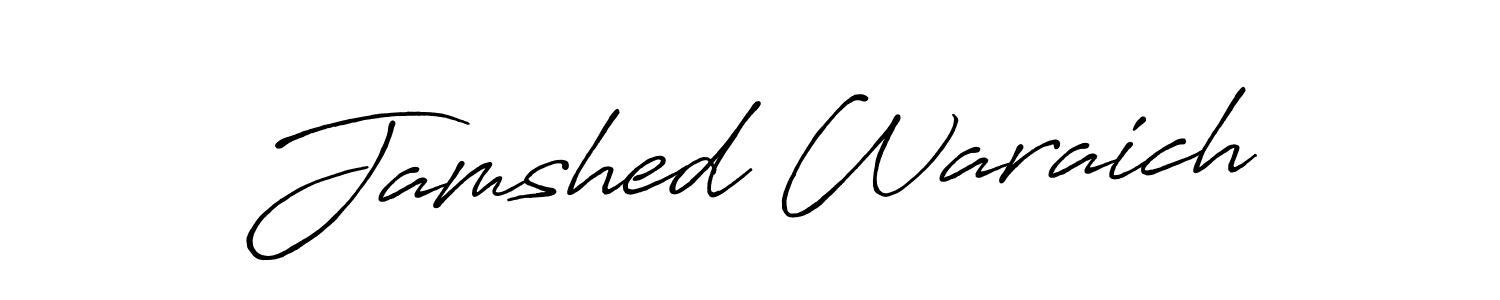 Create a beautiful signature design for name Jamshed Waraich. With this signature (Antro_Vectra_Bolder) fonts, you can make a handwritten signature for free. Jamshed Waraich signature style 7 images and pictures png