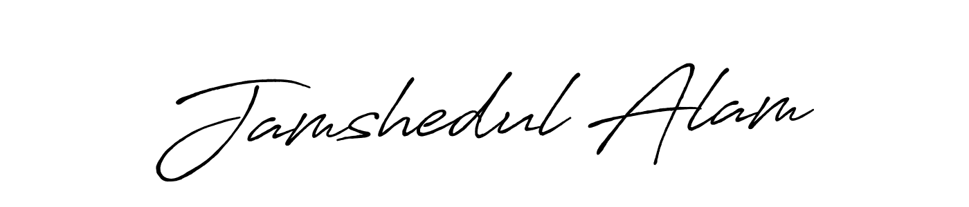 How to make Jamshedul Alam signature? Antro_Vectra_Bolder is a professional autograph style. Create handwritten signature for Jamshedul Alam name. Jamshedul Alam signature style 7 images and pictures png