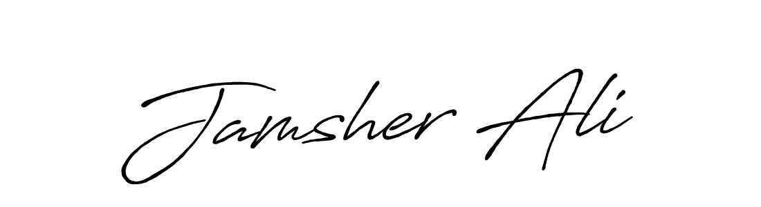 The best way (Antro_Vectra_Bolder) to make a short signature is to pick only two or three words in your name. The name Jamsher Ali include a total of six letters. For converting this name. Jamsher Ali signature style 7 images and pictures png