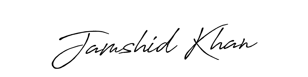 Use a signature maker to create a handwritten signature online. With this signature software, you can design (Antro_Vectra_Bolder) your own signature for name Jamshid Khan. Jamshid Khan signature style 7 images and pictures png