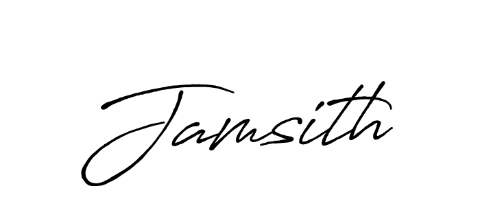 Make a beautiful signature design for name Jamsith. With this signature (Antro_Vectra_Bolder) style, you can create a handwritten signature for free. Jamsith signature style 7 images and pictures png