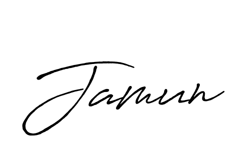 Use a signature maker to create a handwritten signature online. With this signature software, you can design (Antro_Vectra_Bolder) your own signature for name Jamun. Jamun signature style 7 images and pictures png