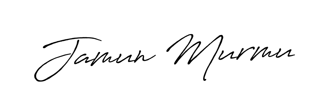 Make a beautiful signature design for name Jamun Murmu. With this signature (Antro_Vectra_Bolder) style, you can create a handwritten signature for free. Jamun Murmu signature style 7 images and pictures png