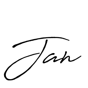 How to make Jan name signature. Use Antro_Vectra_Bolder style for creating short signs online. This is the latest handwritten sign. Jan signature style 7 images and pictures png