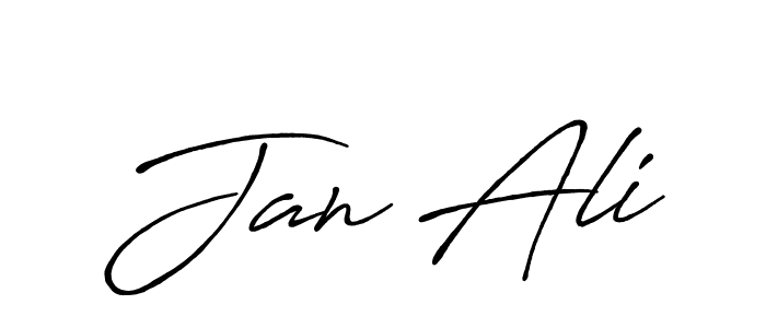 Jan Ali stylish signature style. Best Handwritten Sign (Antro_Vectra_Bolder) for my name. Handwritten Signature Collection Ideas for my name Jan Ali. Jan Ali signature style 7 images and pictures png