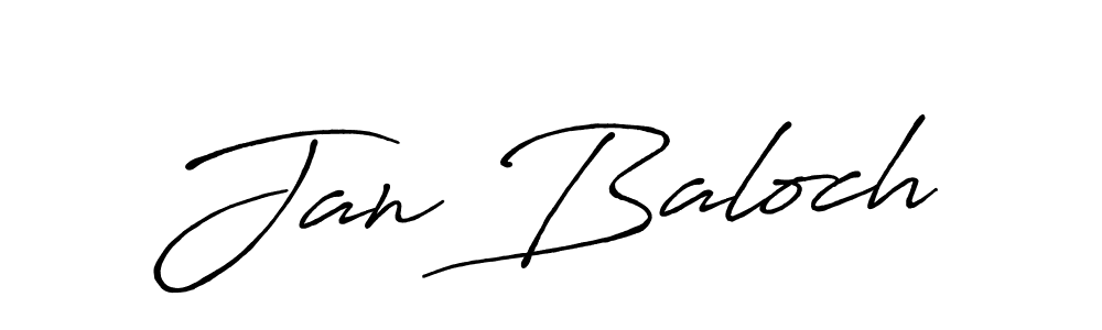 Design your own signature with our free online signature maker. With this signature software, you can create a handwritten (Antro_Vectra_Bolder) signature for name Jan Baloch. Jan Baloch signature style 7 images and pictures png