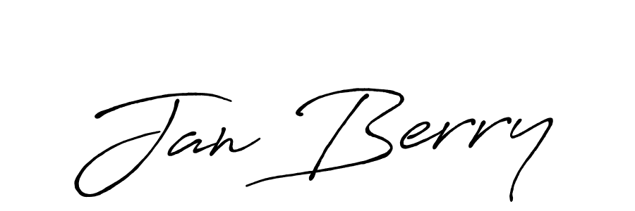 Design your own signature with our free online signature maker. With this signature software, you can create a handwritten (Antro_Vectra_Bolder) signature for name Jan Berry. Jan Berry signature style 7 images and pictures png