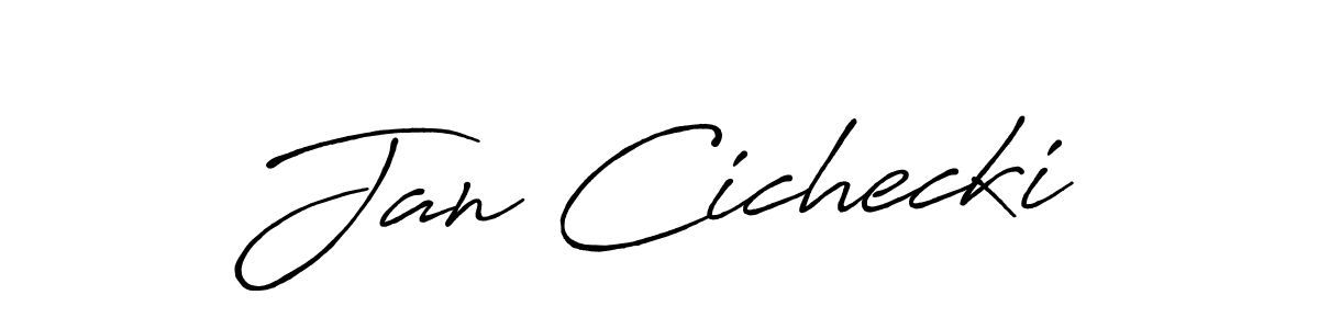 How to make Jan Cichecki signature? Antro_Vectra_Bolder is a professional autograph style. Create handwritten signature for Jan Cichecki name. Jan Cichecki signature style 7 images and pictures png