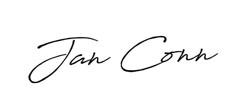 How to make Jan Conn name signature. Use Antro_Vectra_Bolder style for creating short signs online. This is the latest handwritten sign. Jan Conn signature style 7 images and pictures png