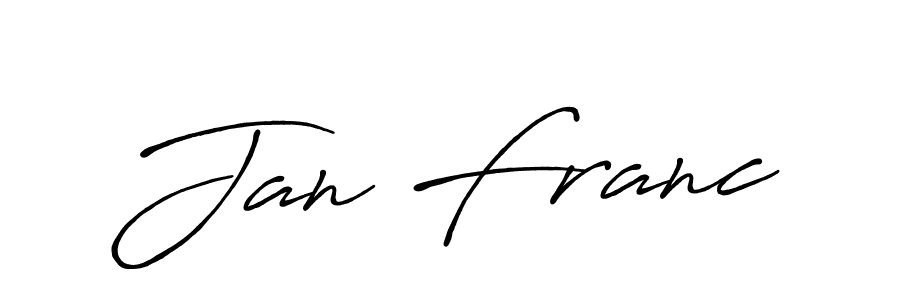 Make a short Jan Franc signature style. Manage your documents anywhere anytime using Antro_Vectra_Bolder. Create and add eSignatures, submit forms, share and send files easily. Jan Franc signature style 7 images and pictures png