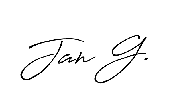 You should practise on your own different ways (Antro_Vectra_Bolder) to write your name (Jan G.) in signature. don't let someone else do it for you. Jan G. signature style 7 images and pictures png