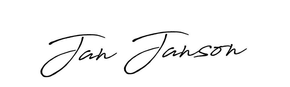 Create a beautiful signature design for name Jan Janson. With this signature (Antro_Vectra_Bolder) fonts, you can make a handwritten signature for free. Jan Janson signature style 7 images and pictures png