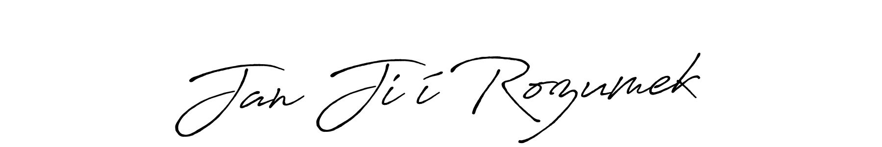 Use a signature maker to create a handwritten signature online. With this signature software, you can design (Antro_Vectra_Bolder) your own signature for name Jan Jiří Rozumek. Jan Jiří Rozumek signature style 7 images and pictures png