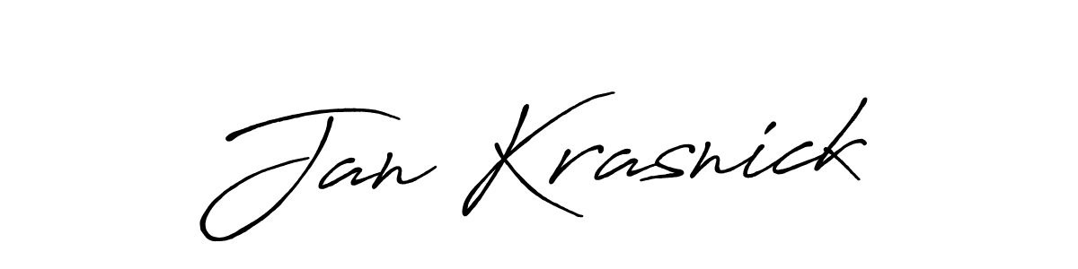 Antro_Vectra_Bolder is a professional signature style that is perfect for those who want to add a touch of class to their signature. It is also a great choice for those who want to make their signature more unique. Get Jan Krasnick name to fancy signature for free. Jan Krasnick signature style 7 images and pictures png