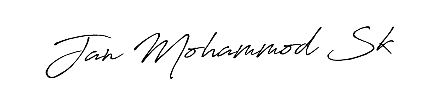 Also we have Jan Mohammod Sk name is the best signature style. Create professional handwritten signature collection using Antro_Vectra_Bolder autograph style. Jan Mohammod Sk signature style 7 images and pictures png
