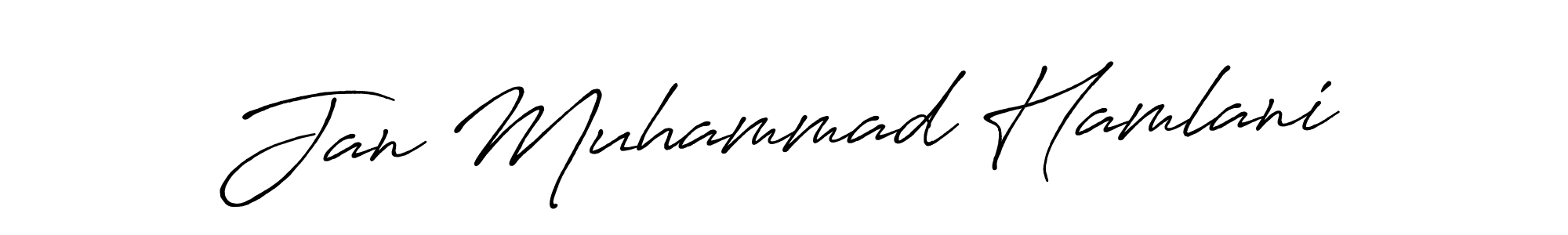 Make a short Jan Muhammad Hamlani signature style. Manage your documents anywhere anytime using Antro_Vectra_Bolder. Create and add eSignatures, submit forms, share and send files easily. Jan Muhammad Hamlani signature style 7 images and pictures png