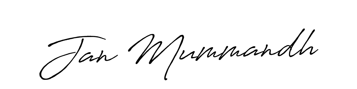 Make a short Jan Mummandh signature style. Manage your documents anywhere anytime using Antro_Vectra_Bolder. Create and add eSignatures, submit forms, share and send files easily. Jan Mummandh signature style 7 images and pictures png