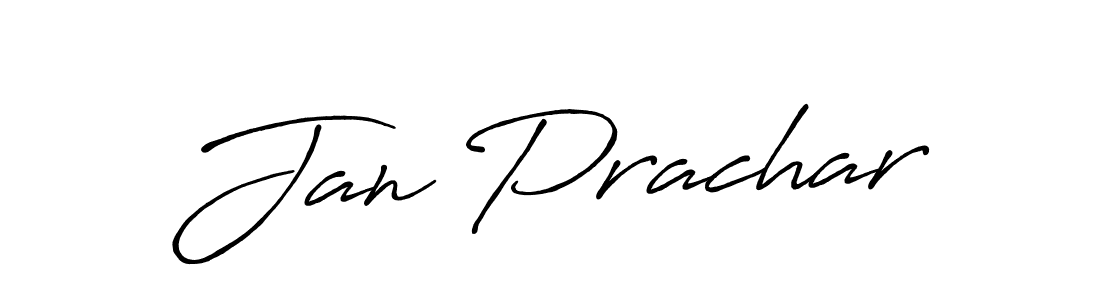 Jan Prachar stylish signature style. Best Handwritten Sign (Antro_Vectra_Bolder) for my name. Handwritten Signature Collection Ideas for my name Jan Prachar. Jan Prachar signature style 7 images and pictures png