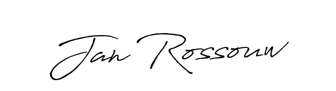 Design your own signature with our free online signature maker. With this signature software, you can create a handwritten (Antro_Vectra_Bolder) signature for name Jan Rossouw. Jan Rossouw signature style 7 images and pictures png