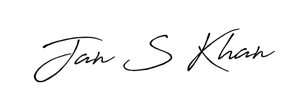It looks lik you need a new signature style for name Jan S Khan. Design unique handwritten (Antro_Vectra_Bolder) signature with our free signature maker in just a few clicks. Jan S Khan signature style 7 images and pictures png