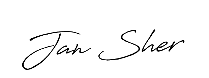 You should practise on your own different ways (Antro_Vectra_Bolder) to write your name (Jan Sher) in signature. don't let someone else do it for you. Jan Sher signature style 7 images and pictures png