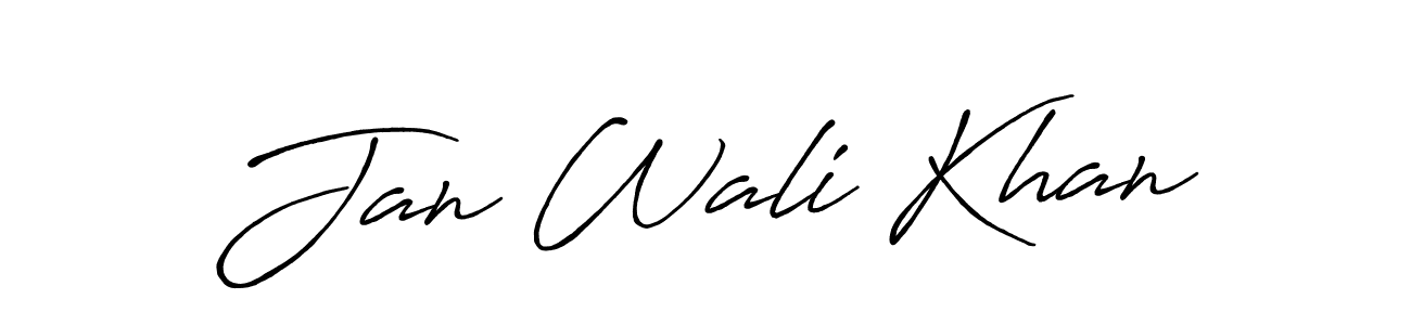 How to make Jan Wali Khan signature? Antro_Vectra_Bolder is a professional autograph style. Create handwritten signature for Jan Wali Khan name. Jan Wali Khan signature style 7 images and pictures png