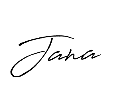 Use a signature maker to create a handwritten signature online. With this signature software, you can design (Antro_Vectra_Bolder) your own signature for name Jana. Jana signature style 7 images and pictures png