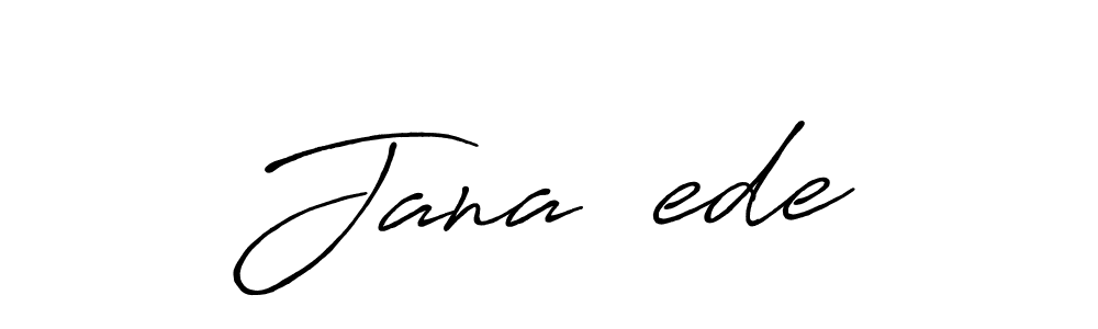 How to make Jana Čede name signature. Use Antro_Vectra_Bolder style for creating short signs online. This is the latest handwritten sign. Jana Čede signature style 7 images and pictures png