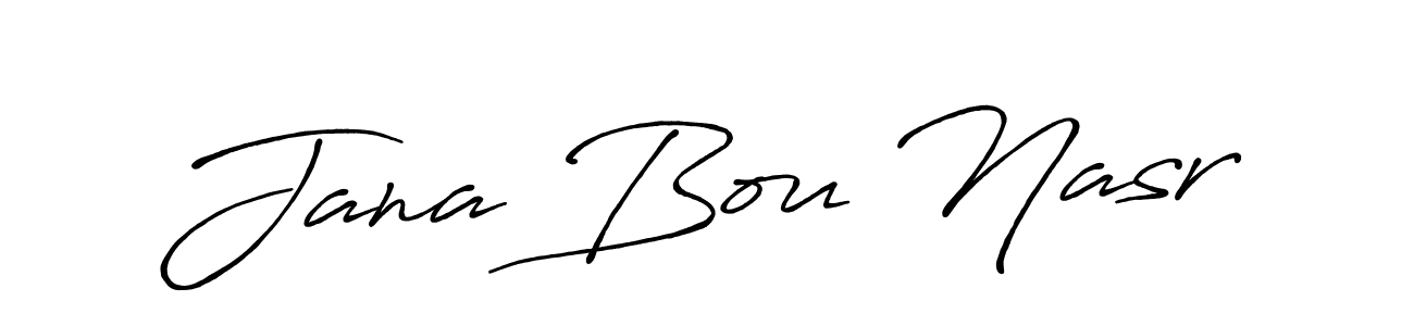 You should practise on your own different ways (Antro_Vectra_Bolder) to write your name (Jana Bou Nasr) in signature. don't let someone else do it for you. Jana Bou Nasr signature style 7 images and pictures png