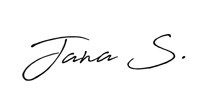 Create a beautiful signature design for name Jana S.. With this signature (Antro_Vectra_Bolder) fonts, you can make a handwritten signature for free. Jana S. signature style 7 images and pictures png