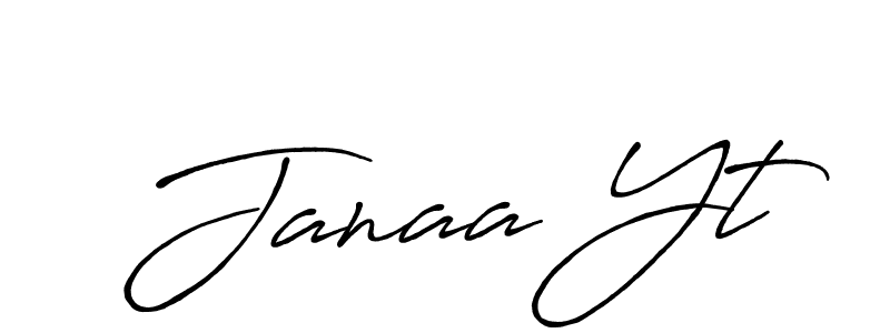 Janaa Yt stylish signature style. Best Handwritten Sign (Antro_Vectra_Bolder) for my name. Handwritten Signature Collection Ideas for my name Janaa Yt. Janaa Yt signature style 7 images and pictures png
