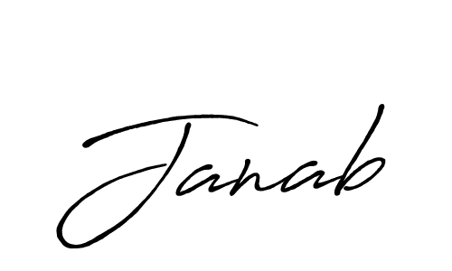 Use a signature maker to create a handwritten signature online. With this signature software, you can design (Antro_Vectra_Bolder) your own signature for name Janab. Janab signature style 7 images and pictures png