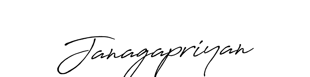 How to make Janagapriyan name signature. Use Antro_Vectra_Bolder style for creating short signs online. This is the latest handwritten sign. Janagapriyan signature style 7 images and pictures png