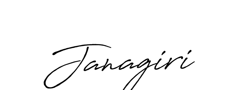 Design your own signature with our free online signature maker. With this signature software, you can create a handwritten (Antro_Vectra_Bolder) signature for name Janagiri. Janagiri signature style 7 images and pictures png