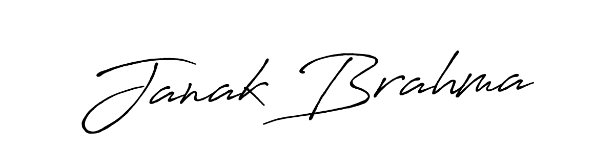 Janak Brahma stylish signature style. Best Handwritten Sign (Antro_Vectra_Bolder) for my name. Handwritten Signature Collection Ideas for my name Janak Brahma. Janak Brahma signature style 7 images and pictures png