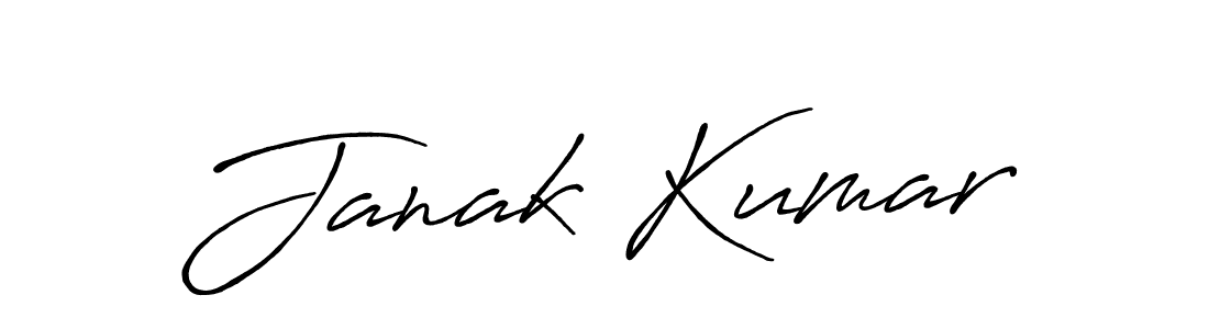 Use a signature maker to create a handwritten signature online. With this signature software, you can design (Antro_Vectra_Bolder) your own signature for name Janak Kumar. Janak Kumar signature style 7 images and pictures png