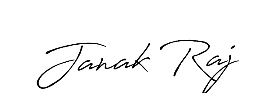 Janak Raj stylish signature style. Best Handwritten Sign (Antro_Vectra_Bolder) for my name. Handwritten Signature Collection Ideas for my name Janak Raj. Janak Raj signature style 7 images and pictures png