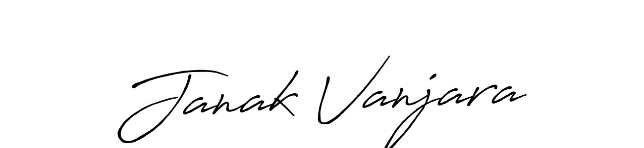How to make Janak Vanjara signature? Antro_Vectra_Bolder is a professional autograph style. Create handwritten signature for Janak Vanjara name. Janak Vanjara signature style 7 images and pictures png