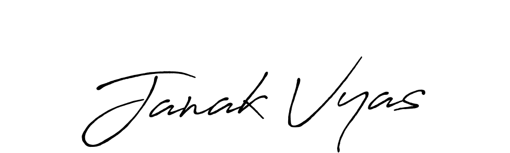 It looks lik you need a new signature style for name Janak Vyas. Design unique handwritten (Antro_Vectra_Bolder) signature with our free signature maker in just a few clicks. Janak Vyas signature style 7 images and pictures png