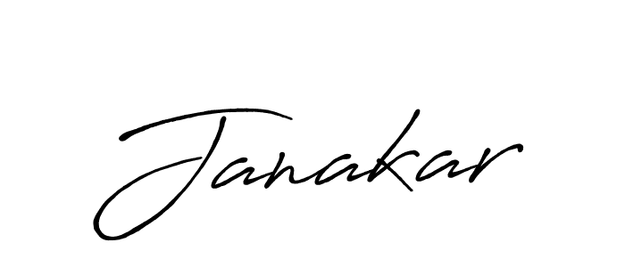 How to make Janakar name signature. Use Antro_Vectra_Bolder style for creating short signs online. This is the latest handwritten sign. Janakar signature style 7 images and pictures png