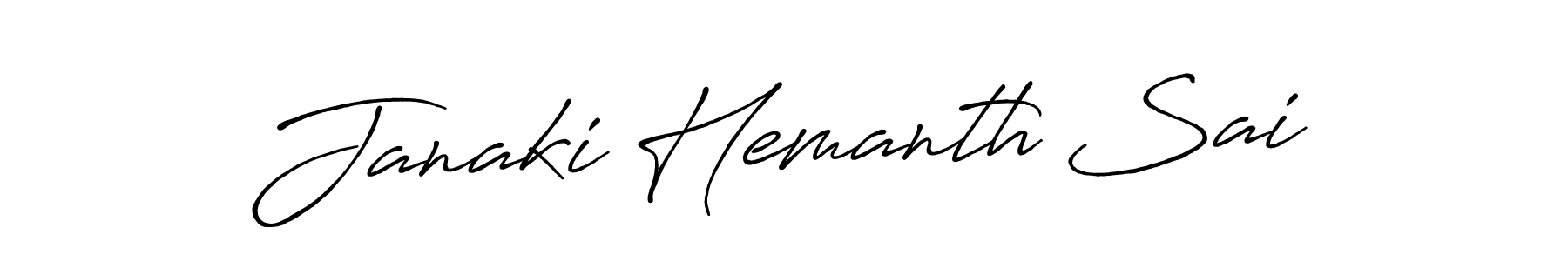 Also we have Janaki Hemanth Sai name is the best signature style. Create professional handwritten signature collection using Antro_Vectra_Bolder autograph style. Janaki Hemanth Sai signature style 7 images and pictures png