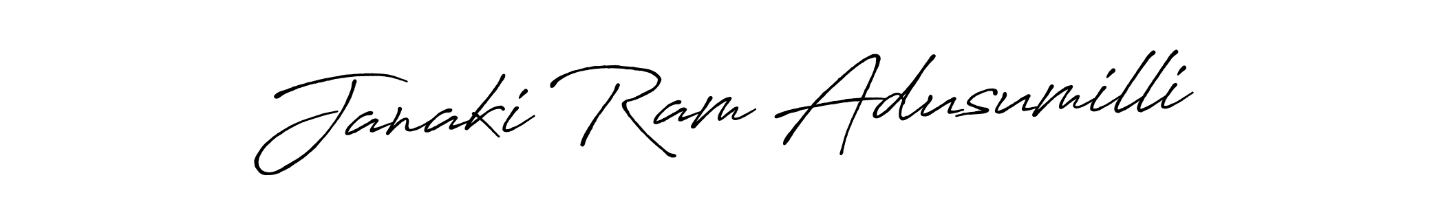 Once you've used our free online signature maker to create your best signature Antro_Vectra_Bolder style, it's time to enjoy all of the benefits that Janaki Ram Adusumilli name signing documents. Janaki Ram Adusumilli signature style 7 images and pictures png