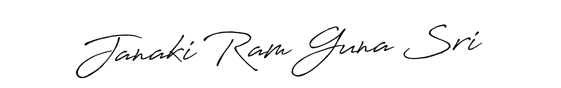 Make a beautiful signature design for name Janaki Ram Guna Sri. With this signature (Antro_Vectra_Bolder) style, you can create a handwritten signature for free. Janaki Ram Guna Sri signature style 7 images and pictures png