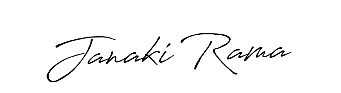 Use a signature maker to create a handwritten signature online. With this signature software, you can design (Antro_Vectra_Bolder) your own signature for name Janaki Rama. Janaki Rama signature style 7 images and pictures png
