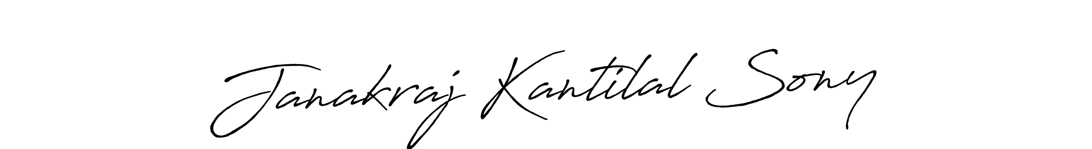 How to make Janakraj Kantilal Sony name signature. Use Antro_Vectra_Bolder style for creating short signs online. This is the latest handwritten sign. Janakraj Kantilal Sony signature style 7 images and pictures png